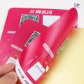 Selbstklebende PVC-Doppelseiten Farbdruck Rückseite gedruckt werben Label